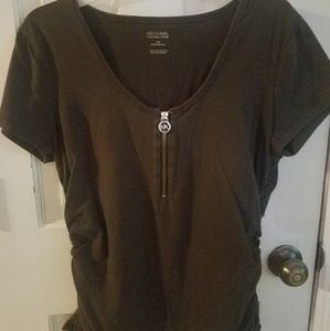 Michael Kors side gather shirt